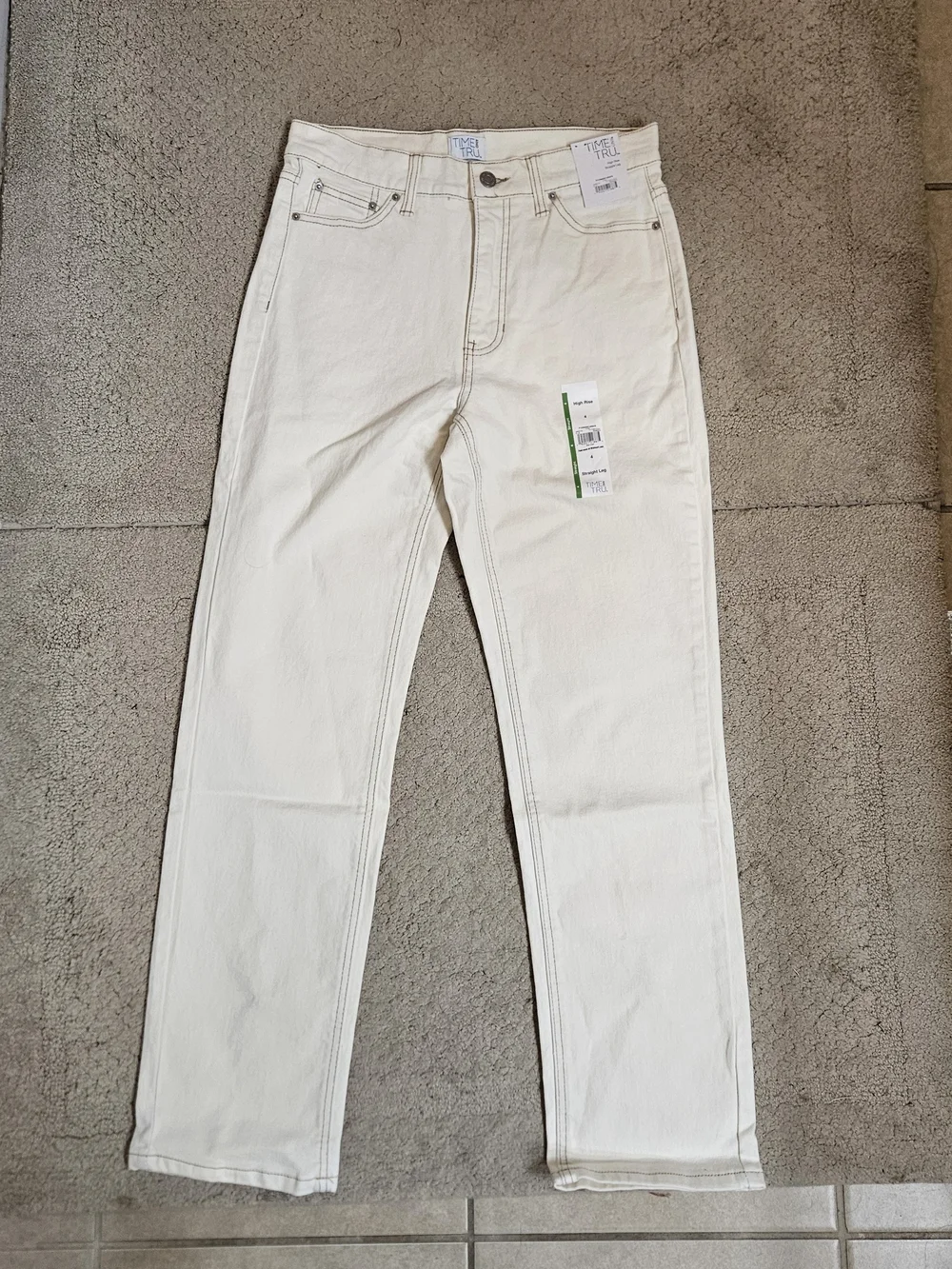 Time and Tru Women's High Rise Straight Leg Jeans 30